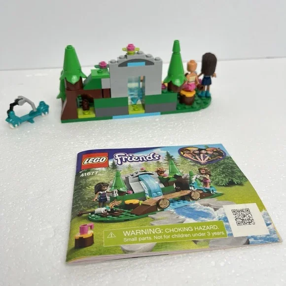 LEGO 41677 Friends Forest Waterfall Olivia Andrea Squirrel Scooter Diamond - Picture 8 of 11